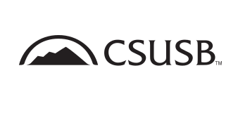 CSUSB, black, horizontal with mountain variant, cell 105