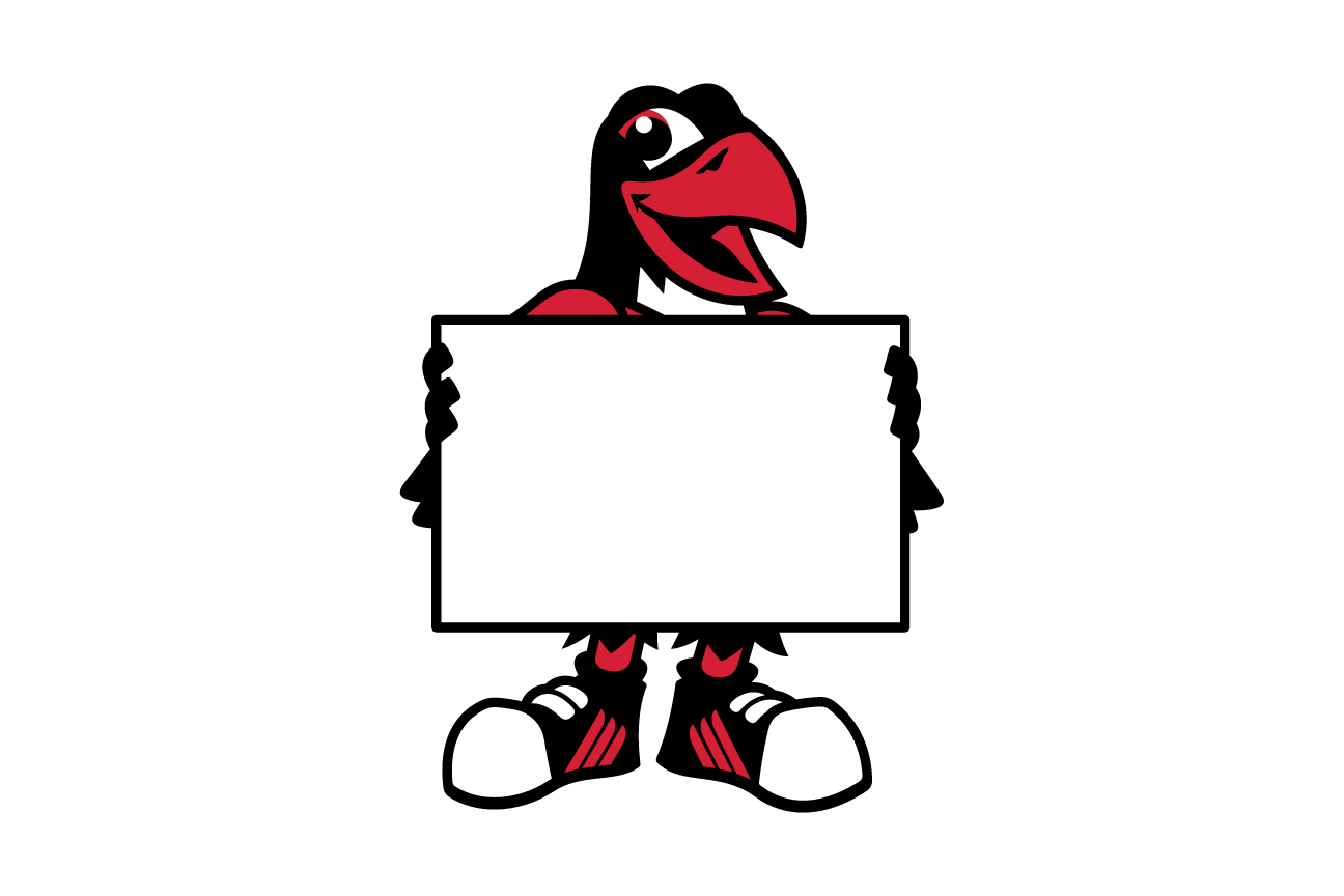 mascot, holding sign, red jersey variant, cell 85