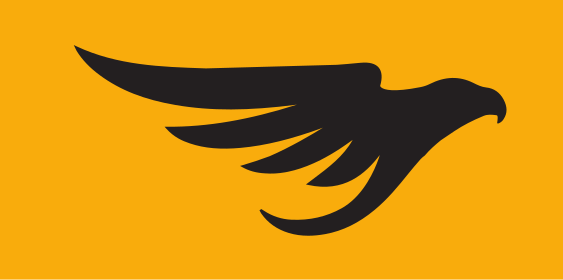 Golden Eagle icon, black on gold background variant, cell 8