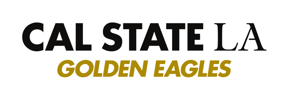 Cal State LA Golden Eagles wordmark, black and gold variant, cell 61