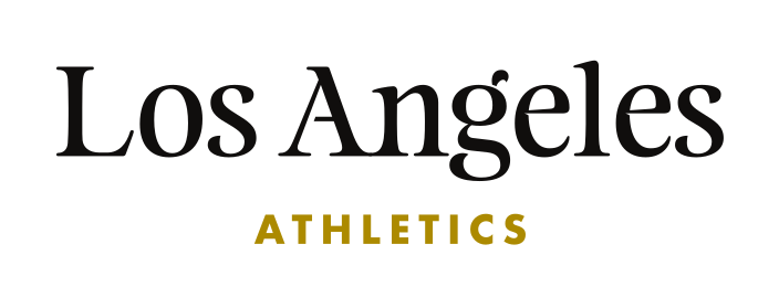 Los Angeles Athletics lockup, black and gold variant, cell 75