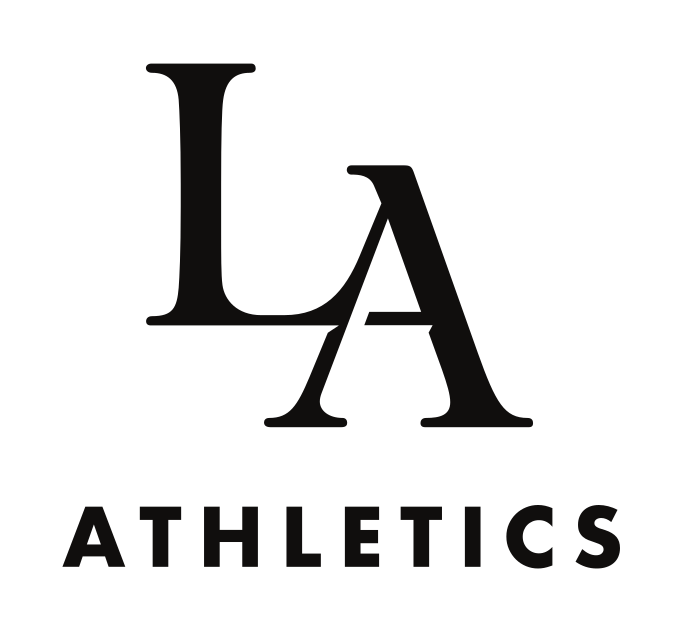 LA Athletics lockup, black variant, cell 82