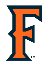 F lettermark, orange with navy outline variant, cell 1
