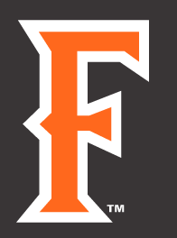F lettermark, orange with white outline variant, cell 5