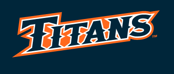 Titans wordmark, orange with white outline variant, cell 8