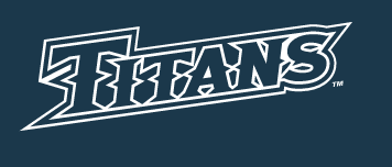 Titans wordmark, white with navy outline variant, cell 12