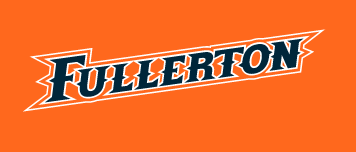 Fullerton wordmark, navy with white outline variant, cell 21