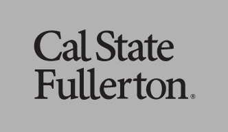 Cal State Fullerton stacked wordmark, black variant, cell 76