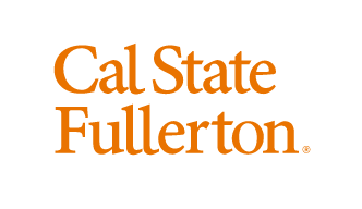 Cal State Fullerton stacked wordmark, orange variant, cell 80