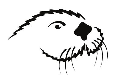 Otter head, black spot variant