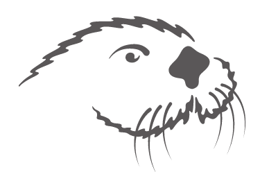 Otter head, gray variant