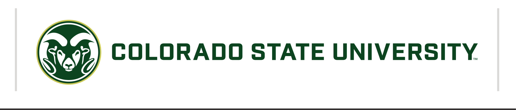 Colorado State University institutional mark, full color variant, cell 20