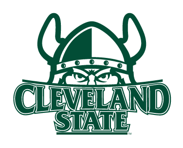 Cleveland State Vikings primary logo, green and white variant, cell 3