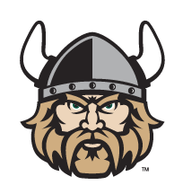 Cleveland State Vikings secondary logo, green and white variant, cell 7