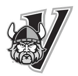 Cleveland State Vikings secondary logo, black and white variant, cell 16