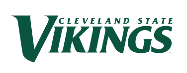 Cleveland State Vikings wordmark, green and white variant, cell 21