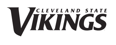 Cleveland State Vikings wordmark, black and white variant, cell 22