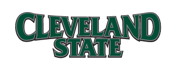 CLEVELAND STATE wordmark, green variant, cell 25