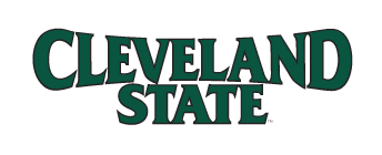 CLEVELAND STATE wordmark, green variant, cell 27