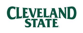 CLEVELAND STATE wordmark, green variant, cell 29