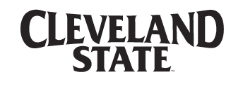CLEVELAND STATE wordmark, black variant, cell 31