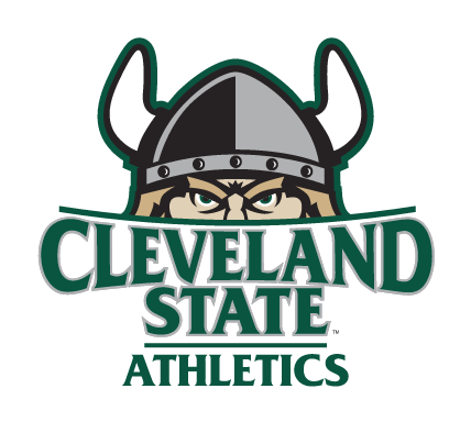 CLEVELAND STATE ATHLETICS logo, green and white variant, cell 33