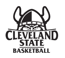 CLEVELAND STATE BASKETBALL logo, black and white variant, cell 36