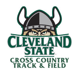 CLEVELAND STATE CROSS COUNTRY TRACK & FIELD logo, green and white variant, cell 37