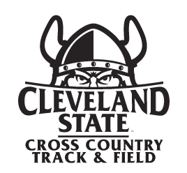 CLEVELAND STATE CROSS COUNTRY TRACK & FIELD logo, black and white variant, cell 38