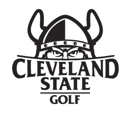 CLEVELAND STATE GOLF logo, black and white variant, cell 40