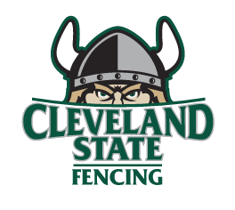 CLEVELAND STATE FENCING logo, green and white variant, cell 41