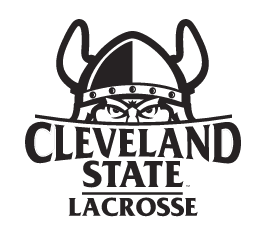 CLEVELAND STATE LACROSSE logo, black and white variant, cell 44