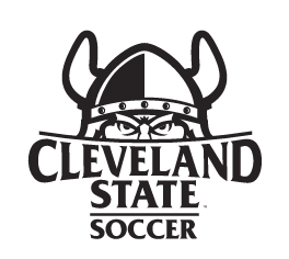 CLEVELAND STATE SOCCER logo, black and white variant, cell 46