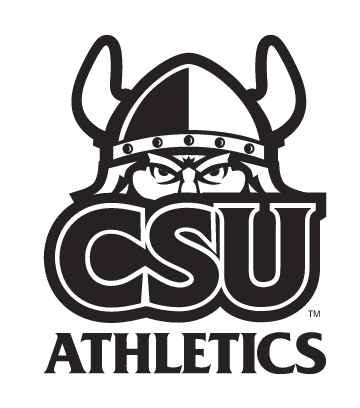 CSU Athletics logo, black and white variant, cell 54