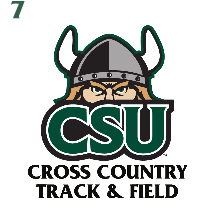 CSU Cross Country Track & Field logo, full color variant, cell 57
