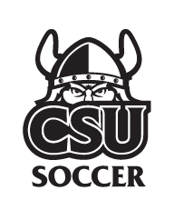 CSU Soccer logo, black and white variant, cell 68