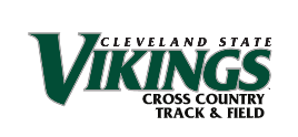 Cleveland State Vikings Cross Country Track & Field wordmark, full color variant, cell 77