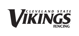 Cleveland State Vikings Fencing wordmark, black and white variant, cell 80