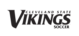 Cleveland State Vikings Soccer wordmark, black and white variant, cell 86
