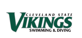 Cleveland State Vikings Swimming & Diving wordmark, full color variant, cell 87