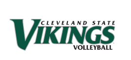 Cleveland State Vikings Volleyball wordmark, full color variant, cell 91