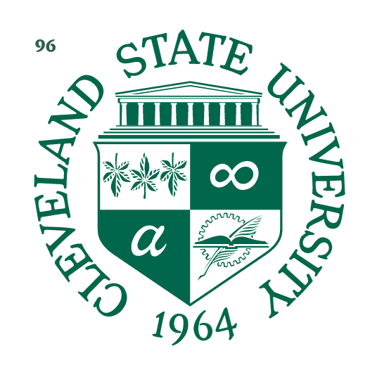 Cleveland State University seal, green variant, cell 96