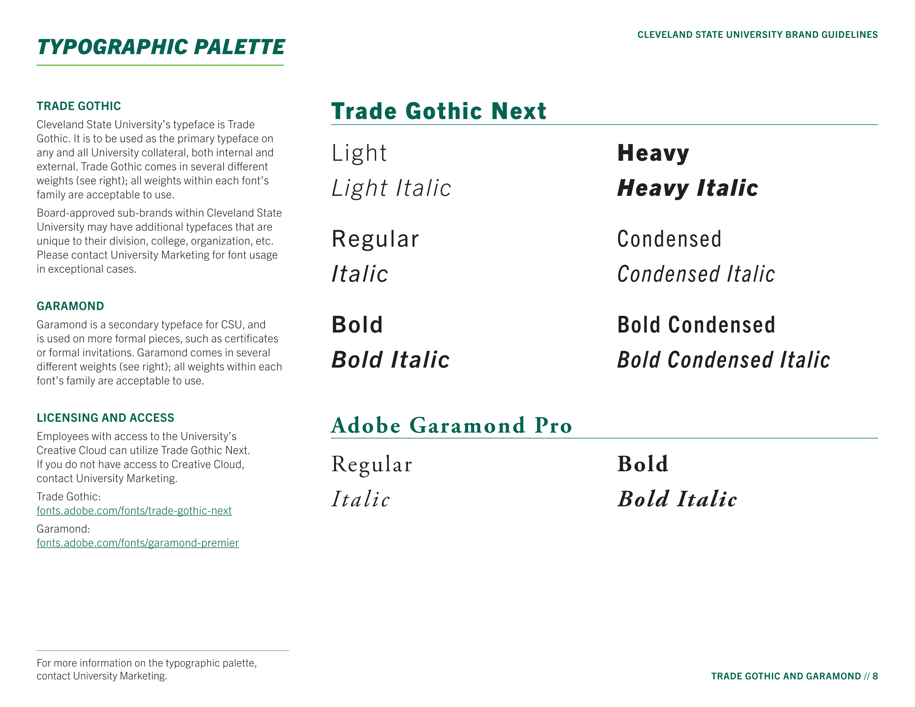 Full Page Guideline Sheet, Standard variant