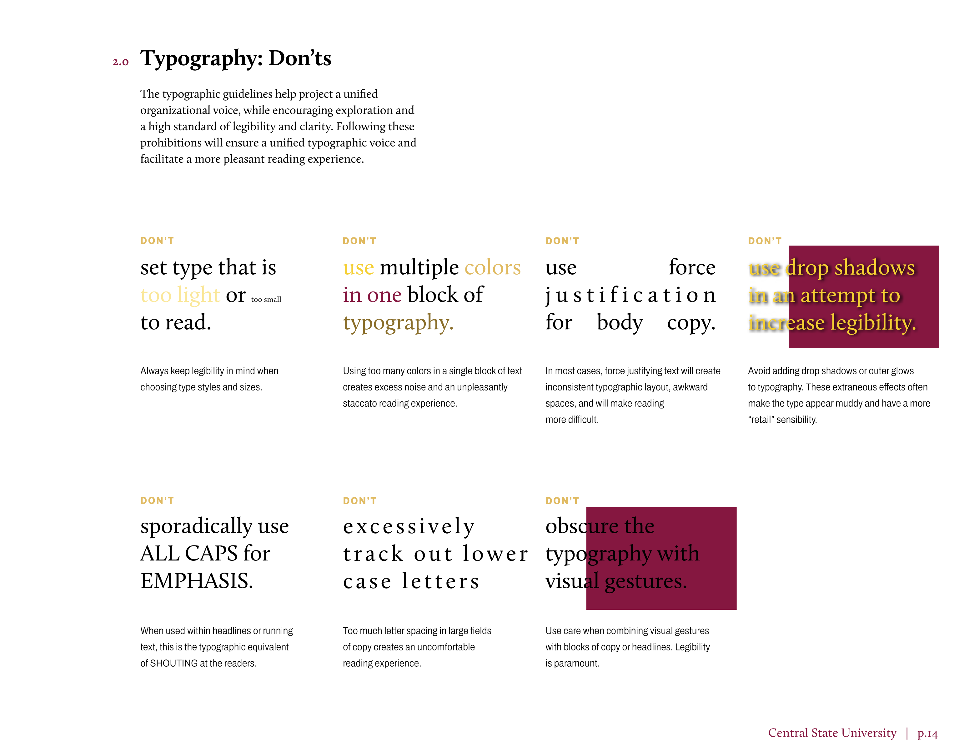 Full Page Guideline Sheet, Standard variant