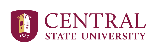 Central State University primary logo, full color, small scale variant