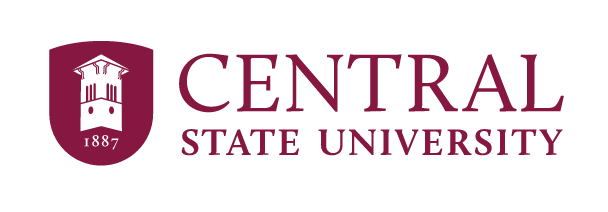Central State University logo, maroon single-color on white variant