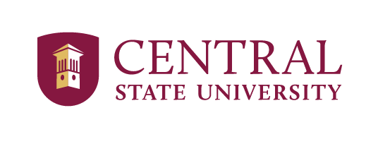 Central State University logo, small-scale, horizontal, color variant