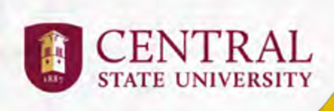 Central State University logo, full color on white shirt variant