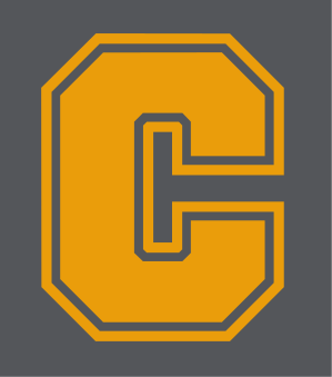 lettermark C, gold/maroon variant, cell 40