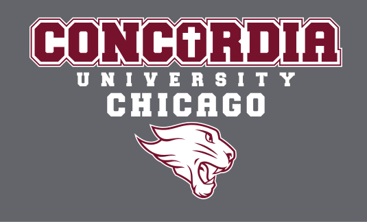 Concordia University Chicago & Cougar Head, maroon and white variant, cell 95